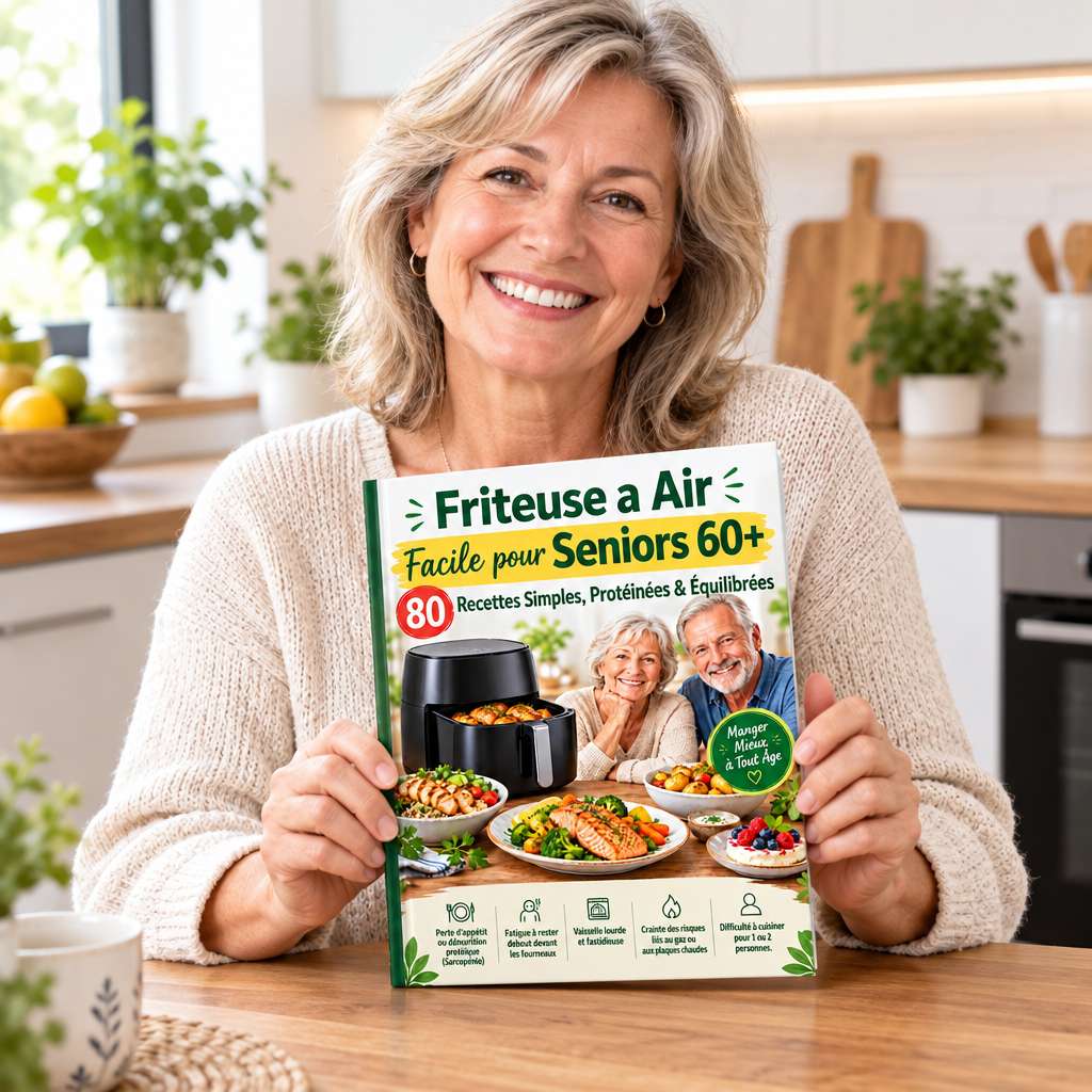 livre cuisine senior friteuse sans huile - Friteuse a Air Facile pour Seniors 60+ 80 Recettes Simples, Protéinées & Équilibrées