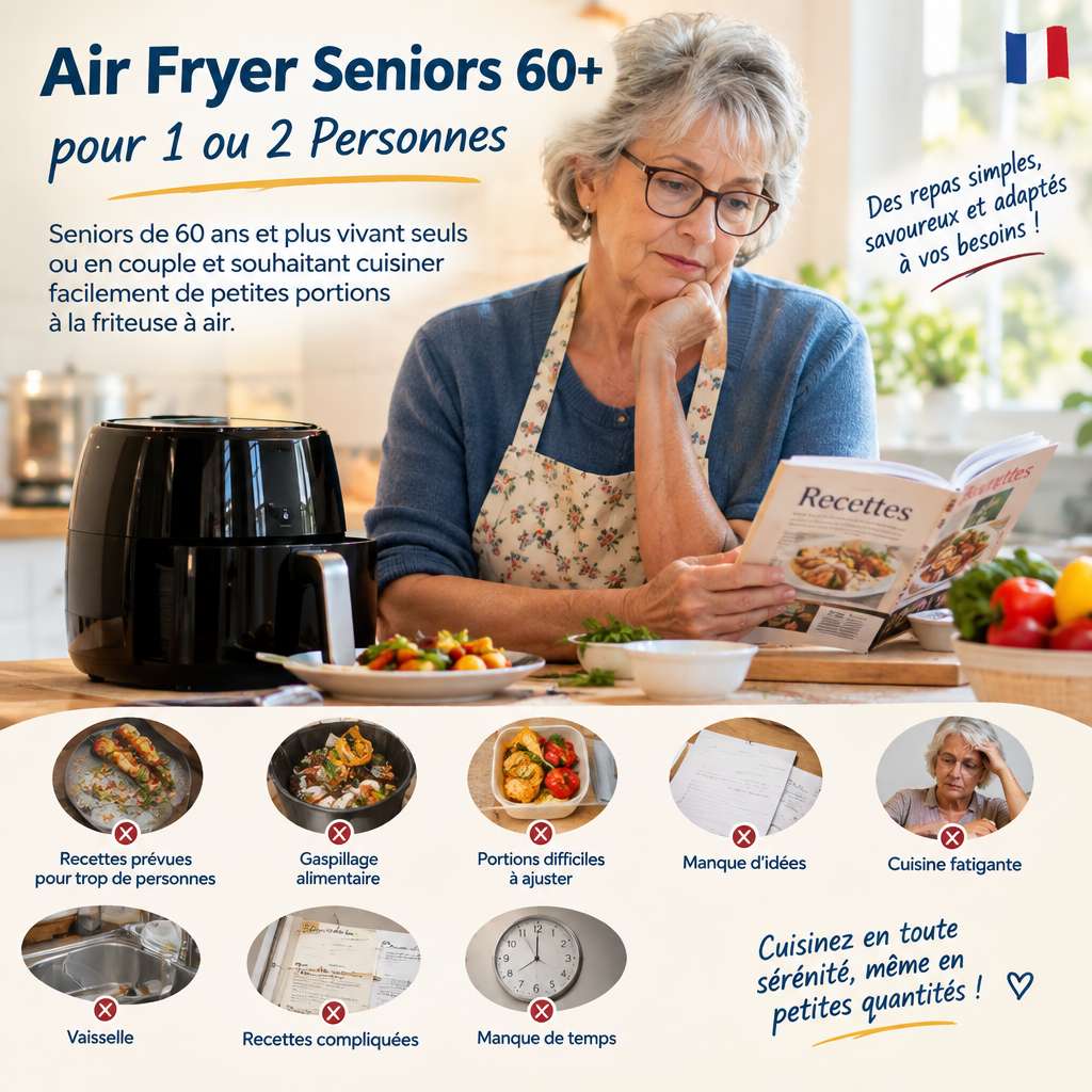 Air Fryer Seniors 60+ pour 1 ou 2 Personnes - Air Fryer Seniors 60+ pour 1 ou 2 Personnes