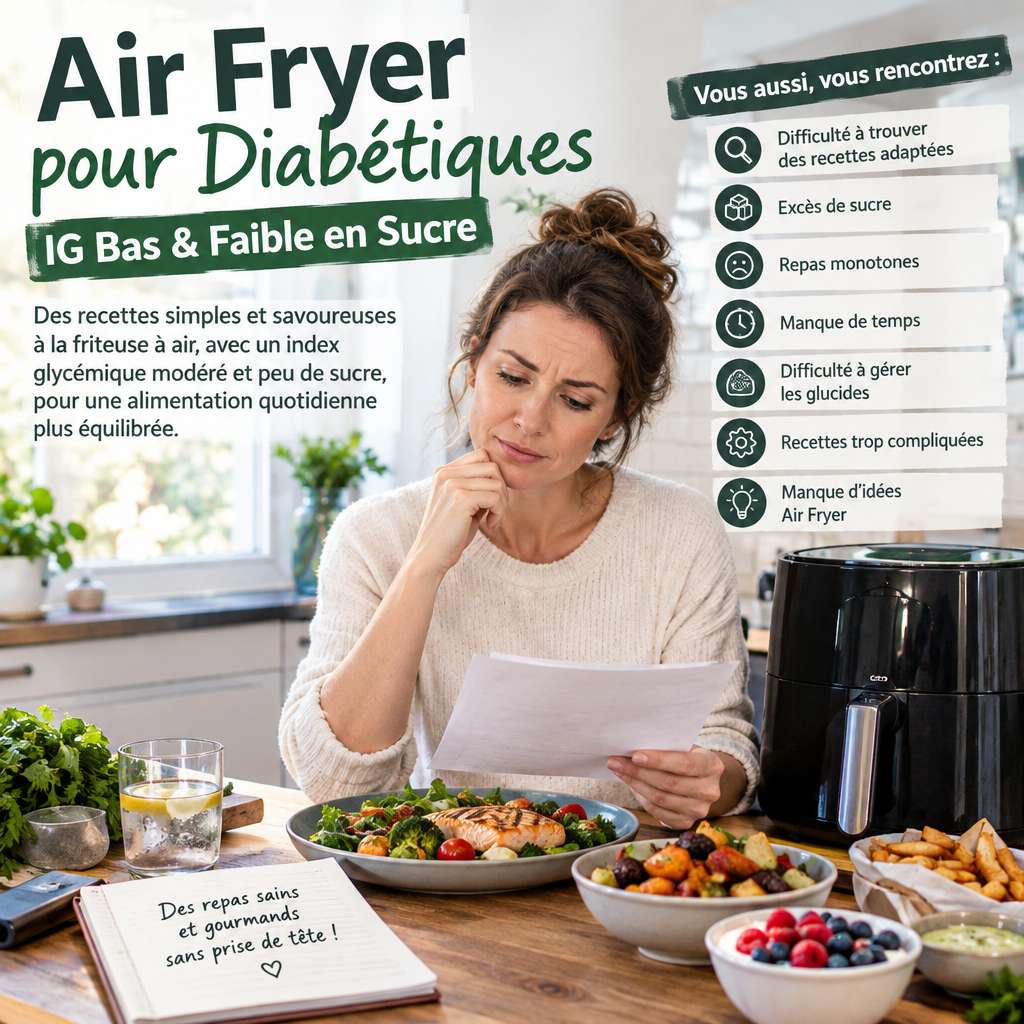 Air Fryer pour Diabétiques IG Bas & Faible en Sucre - Air Fryer pour Diabétiques IG Bas & Faible en Sucre
