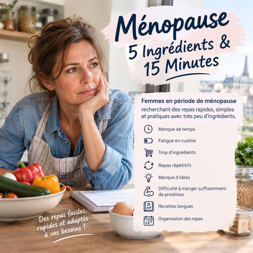 Ménopause 5 Ingrédients & 15 Minutes - Ménopause 5 Ingrédients & 15 Minutes