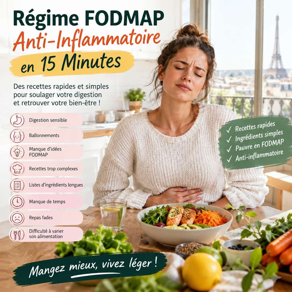 Régime FODMAP Anti-Inflammatoire en 15 Minutes - Régime FODMAP Anti-Inflammatoire en 15 Minutes