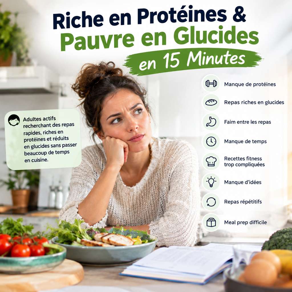Riche en Protéines & Pauvre en Glucides en 15 Minutes - Riche en Protéines & Pauvre en Glucides en 15 Minutes