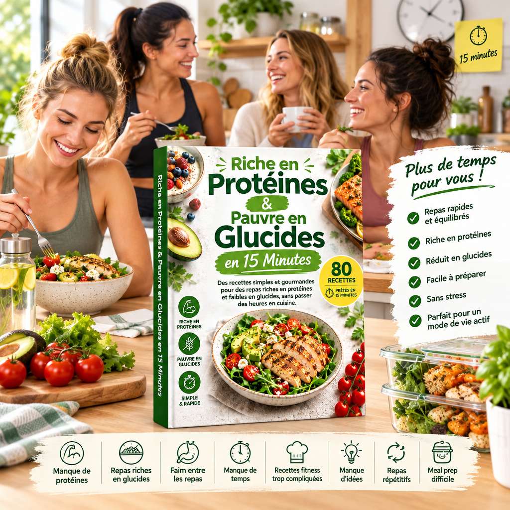 Riche en Protéines & Pauvre en Glucides en 15 Minutes - Riche en Protéines & Pauvre en Glucides en 15 Minutes