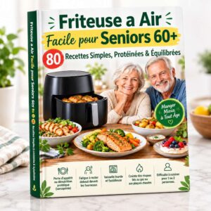 livre cuisine senior friteuse sans huile - Friteuse a Air Facile pour Seniors 60+ 80 Recettes Simples, Protéinées & Équilibrées