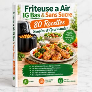 livre friteuse sans huile ig bas - Friteuse a Air IG Bas & Sans Sucre 80 Recettes Simples et Gourmandes